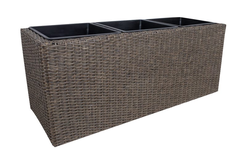 Wicker Dyrkningskasse 110x39xH45 cm Mørkebrun, undefined