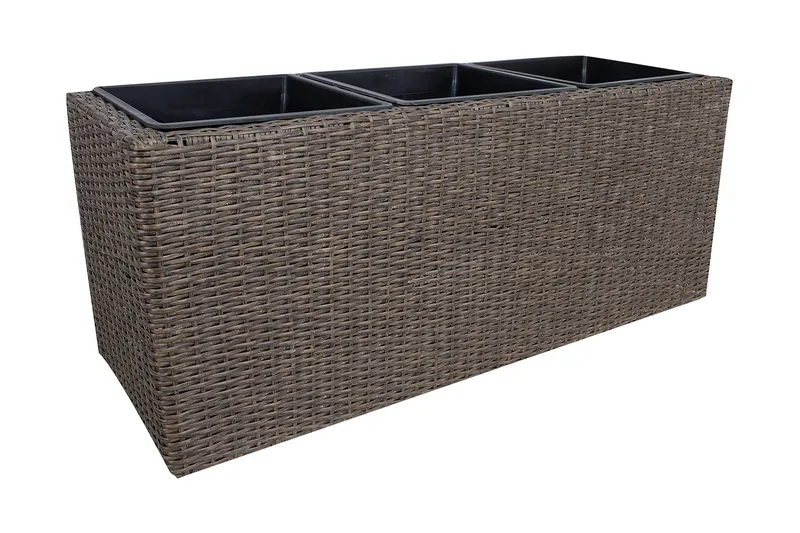 Wicker Dyrkningskasse 110x39xH45 cm Mørkebrun, undefined