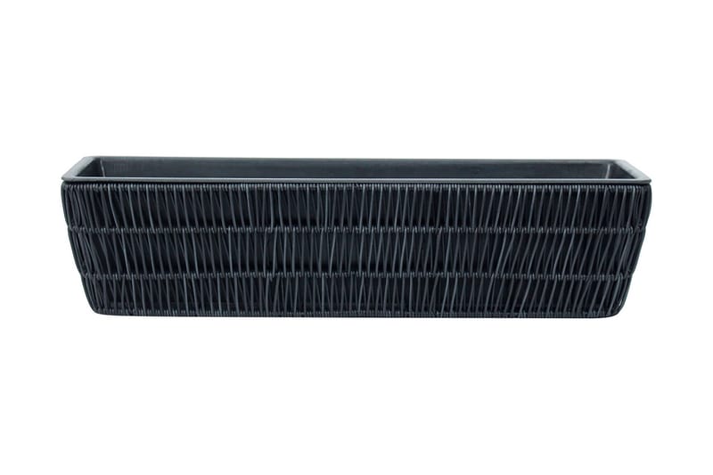 Wicker Dyrkningskasse 60x19xH15 cm Sort - Havemøbler - Øvrigt havetilbehør - Tilbehør udendørs - Havekrukker