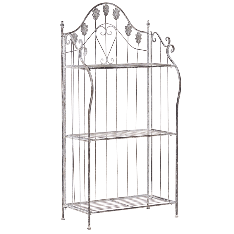 Hylde udendørs Visano 59 cm, Grå