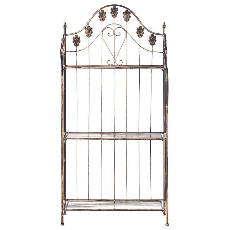 Hylde udendørs Visano 59 cm - Sort - Havemøbler - Øvrigt havetilbehør - Tilbehør udendørs - Blomstereoler