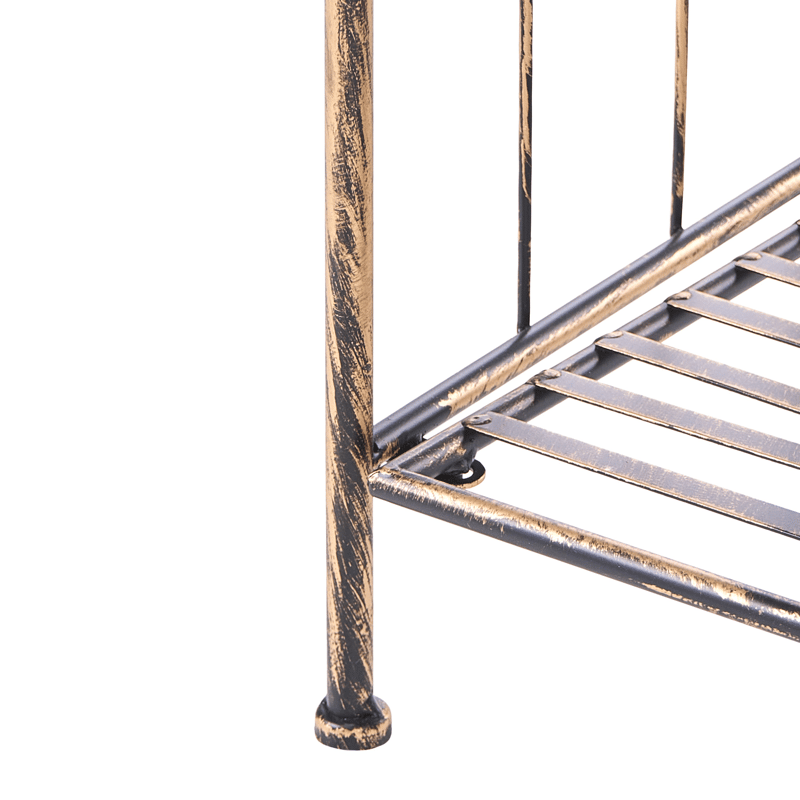 Hylde udendørs Visano 59 cm - Sort - Havemøbler - Øvrigt havetilbehør - Tilbehør udendørs - Blomstereoler