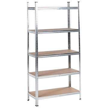 Sæt med 2 garagehylder Xitta 75 cm - Sølv/Brun - Havemøbler - Øvrigt havetilbehør - Tilbehør udendørs - Blomstereoler