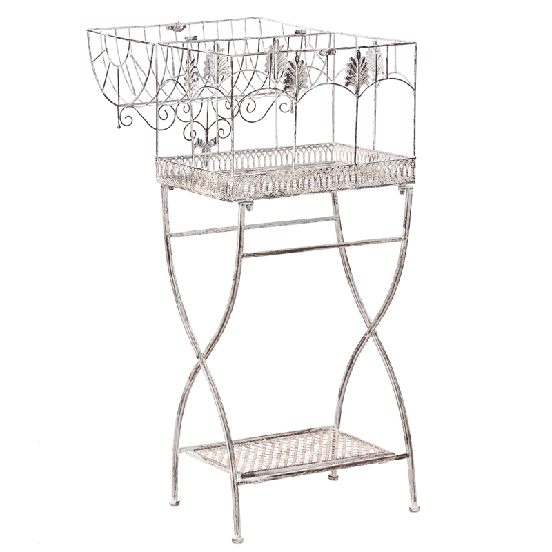 Sæt med 2 hylder udendørs Sicily 43/37 cm 30/27 cm - Grå - Havemøbler - Øvrigt havetilbehør - Tilbehør udendørs - Blomstereoler