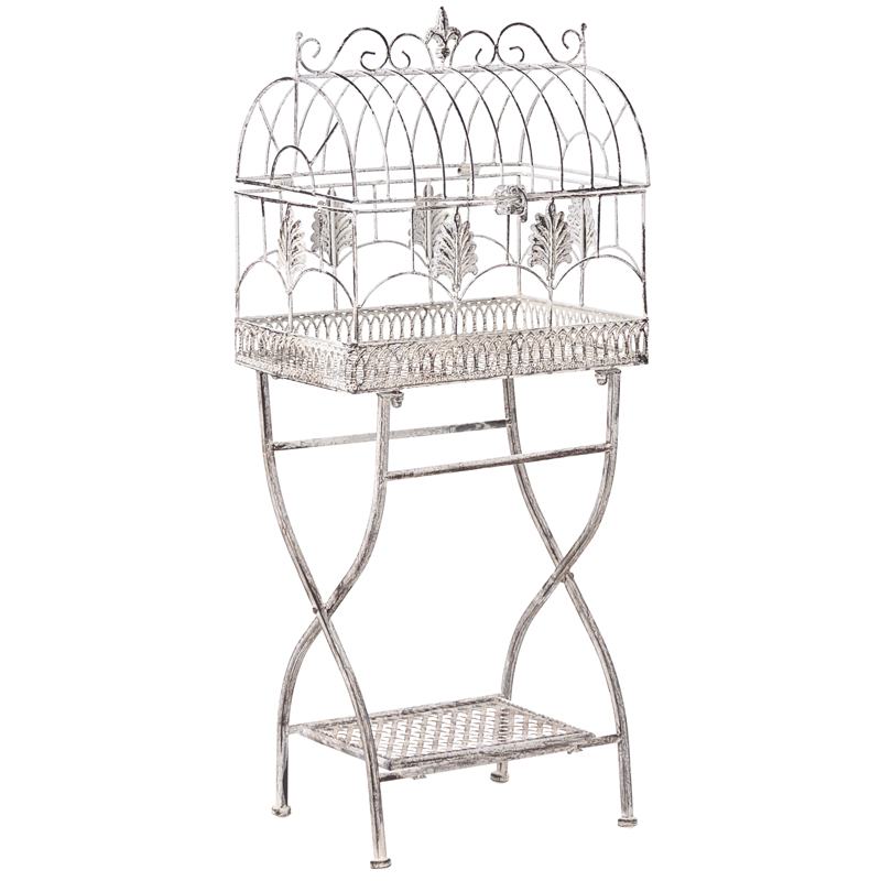 Sæt med 2 hylder udendørs Sicily 43/37 cm 30/27 cm - Grå - Havemøbler - Øvrigt havetilbehør - Tilbehør udendørs - Blomstereoler