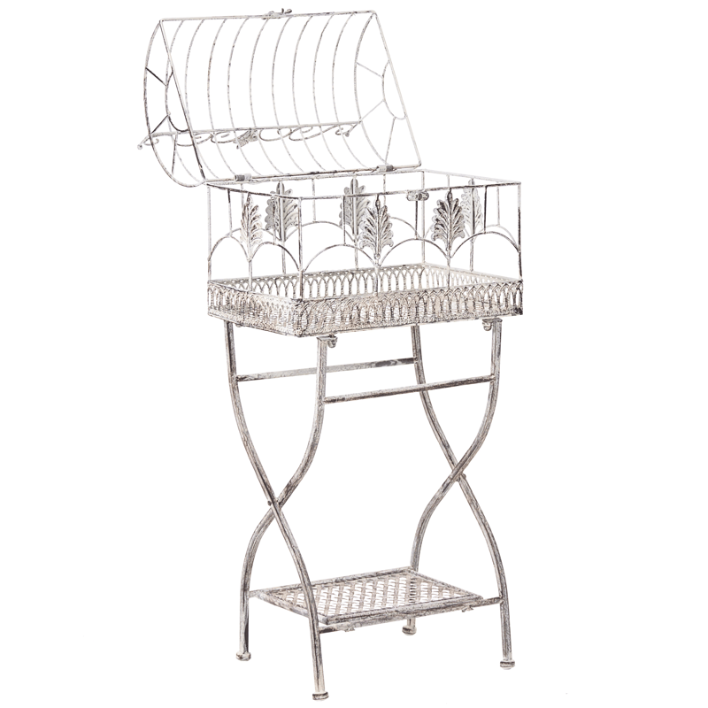 Sæt med 2 hylder udendørs Sicily 43/37 cm 30/27 cm - Grå - Havemøbler - Øvrigt havetilbehør - Tilbehør udendørs - Blomstereoler