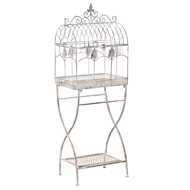 Sæt med 2 hylder udendørs Sicily 43/37 cm 30/27 cm - Grå - Havemøbler - Øvrigt havetilbehør - Tilbehør udendørs - Blomstereoler