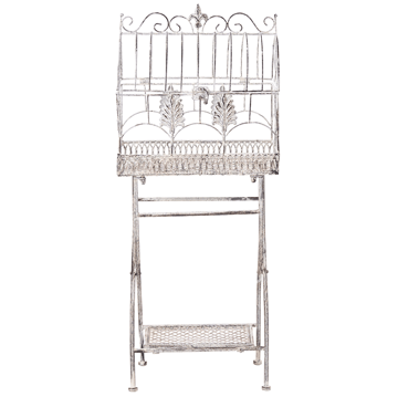 Sæt med 2 hylder udendørs Sicily 43/37 cm 30/27 cm - Grå - Havemøbler - Øvrigt havetilbehør - Tilbehør udendørs - Blomstereoler