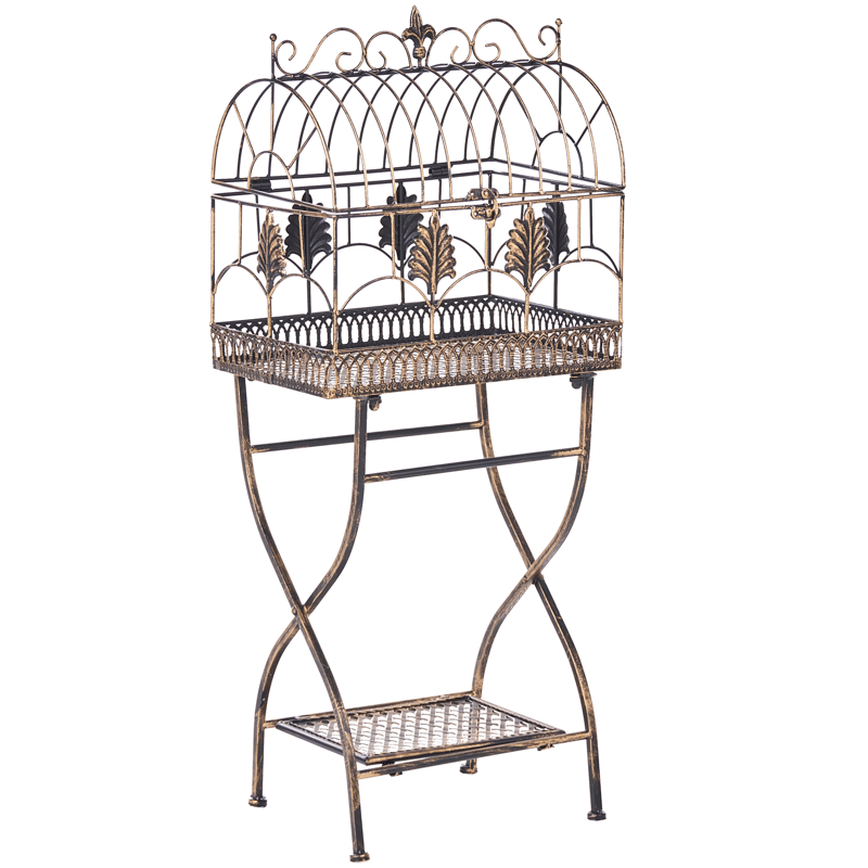 Sæt med 2 hylder udendørs Sicily 43/37 cm 30/27 cm - Sort - Havemøbler - Øvrigt havetilbehør - Tilbehør udendørs - Blomstereoler