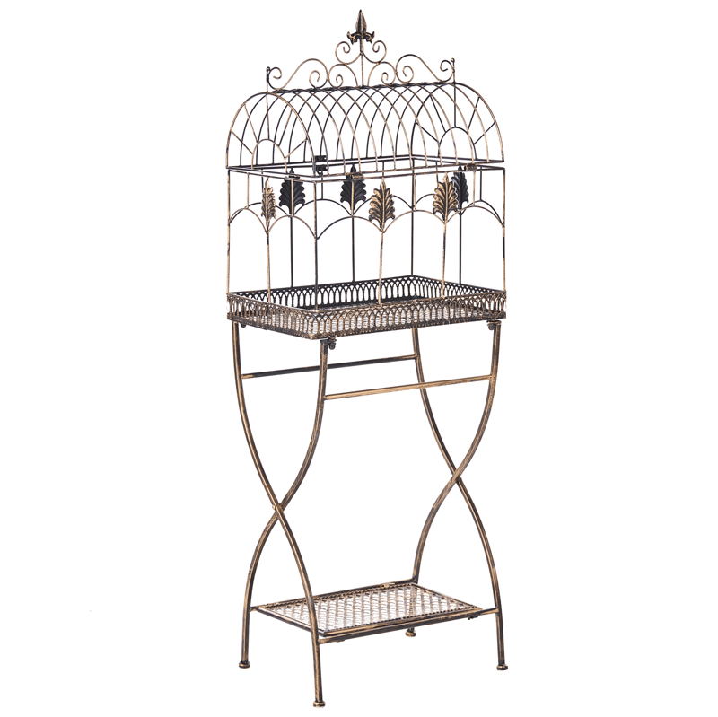 Sæt med 2 hylder udendørs Sicily 43/37 cm 30/27 cm - Sort - Havemøbler - Øvrigt havetilbehør - Tilbehør udendørs - Blomstereoler