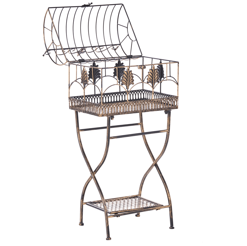 Sæt med 2 hylder udendørs Sicily 43/37 cm 30/27 cm - Sort - Havemøbler - Øvrigt havetilbehør - Tilbehør udendørs - Blomstereoler