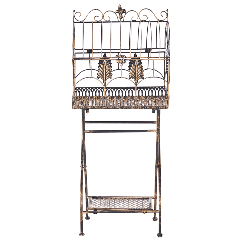 Sæt med 2 hylder udendørs Sicily 43/37 cm 30/27 cm - Sort - Havemøbler - Øvrigt havetilbehør - Tilbehør udendørs - Blomstereoler