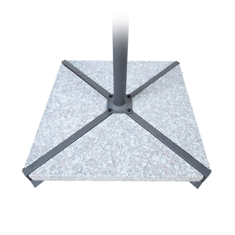 Sten til parasolfod HOME4YOU 4 stk. granit 34 kg - Grå - Havemøbler - Øvrigt havetilbehør - Tilbehør udendørs - Tillægsplader haveborde