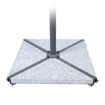 Sten til parasolfod HOME4YOU 4 stk. granit 56 kg - Grå - Havemøbler - Solafskærmning - Parasoller - Parasolfod