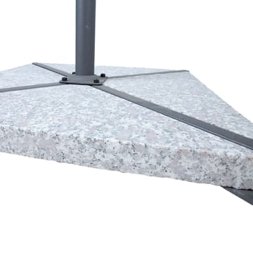 Sten til parasolfod HOME4YOU 4 stk. granit 56 kg - Grå - Havemøbler - Solafskærmning - Parasoller - Parasolfod