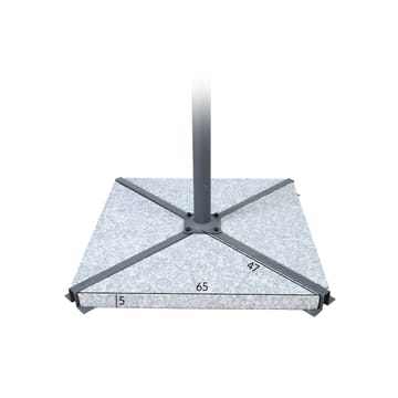 Sten til parasolfod HOME4YOU 4 stk. granit 56 kg - Grå - Havemøbler - Solafskærmning - Parasoller - Parasolfod