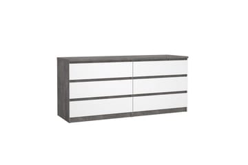 Salomns kommode 70,1 cm - Oxid beton/hvid højglans - Opbevaring - Opbevaringsmøbler - Kommode