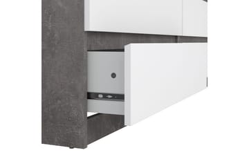 Salomns kommode 70,1 cm - Oxid beton/hvid højglans - Opbevaring - Opbevaringsmøbler - Kommode