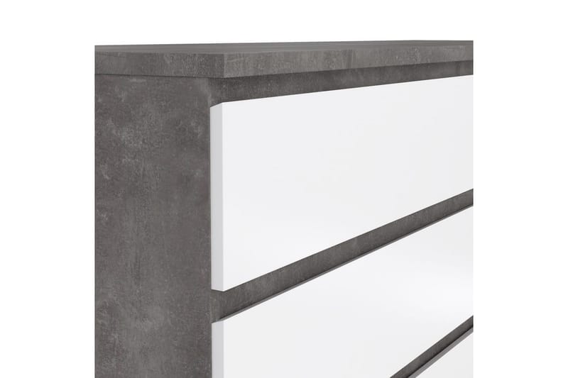 Salomns kommode 70,1 cm - Oxid beton/hvid højglans - Opbevaring - Opbevaringsmøbler - Kommode