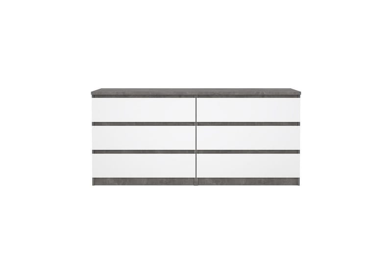 Salomns kommode 70,1 cm - Oxid beton/hvid højglans - Opbevaring - Opbevaringsmøbler - Kommode