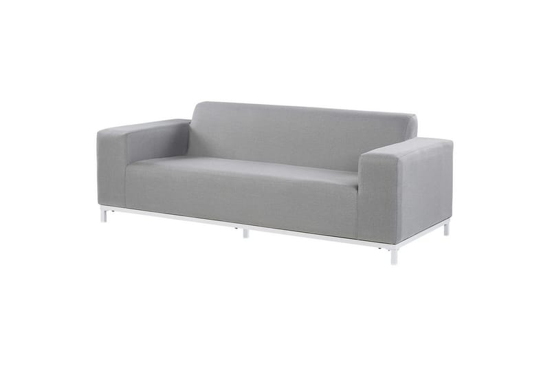 3-sitssoffa Beliani Rovigo Grey||White - Havemøbler - Loungemøbler - Loungesofaer