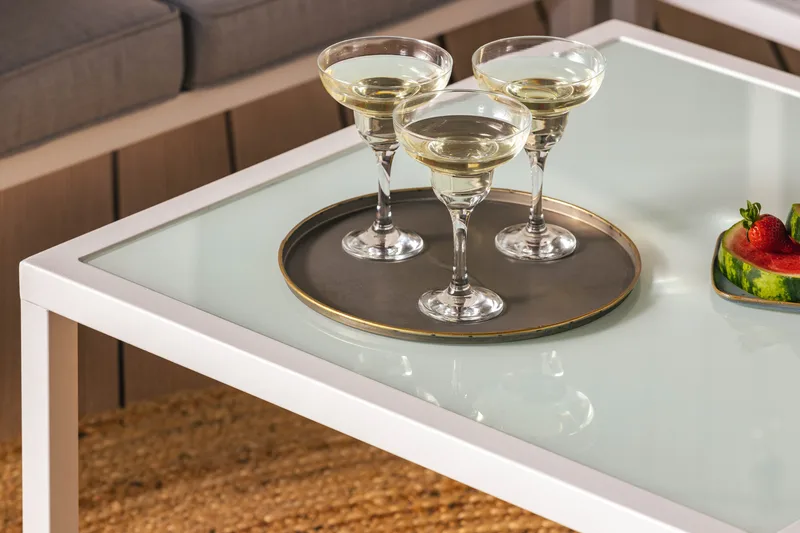 Ariany Hjørnesofa - Hvid/Grå - Havemøbler - Loungemøbler - Loungesofaer