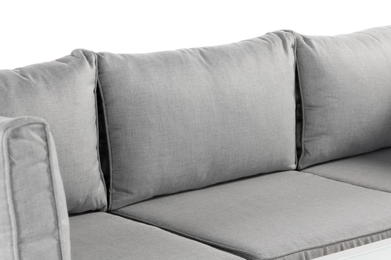Ariany Hjørnesofa - Hvid/Grå - Havemøbler - Loungemøbler - Loungesofaer