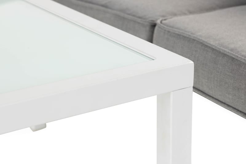 Ariany Hjørnesofa - Hvid/Grå - Havemøbler - Loungemøbler - Loungesofaer