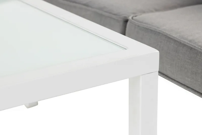 Ariany Hjørnesofa - Hvid/Grå - Havemøbler - Loungemøbler - Loungesofaer