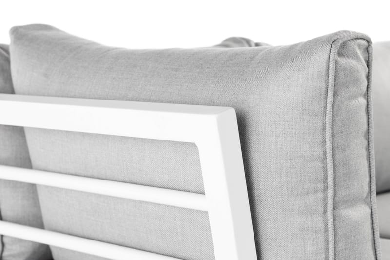 Ariany Hjørnesofa - Hvid/Grå - Havemøbler - Loungemøbler - Loungesofaer