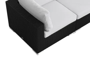 Bahamas udendørs sofa 3-pers med bord - Sort - Havemøbler - Loungemøbler - Sofagrupper udendørs