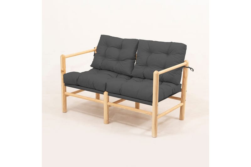 Calna Udendørs sofa 2-personers - Grå - Havemøbler - Loungemøbler - Loungesofaer