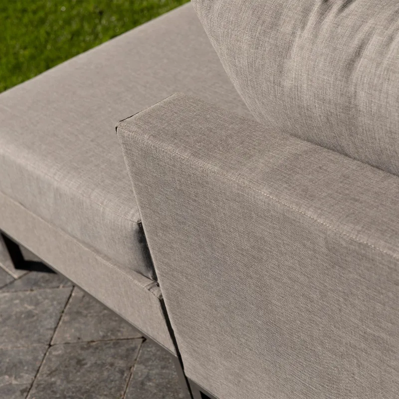 Chaiselongsofa 4-personers Sicilië udendørs - Taupe - Havemøbler - Loungemøbler - Loungesofaer