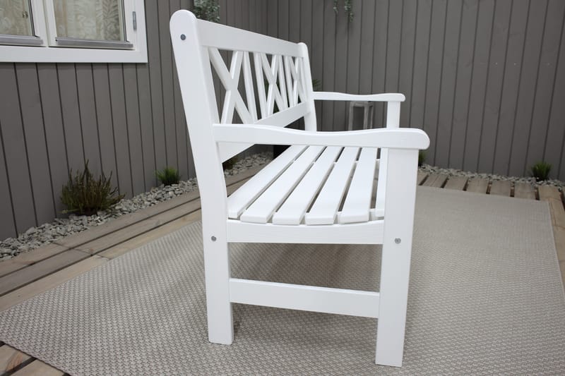 Europe Udesofa 3-personers - Hvid - Havemøbler - Havesofaer & bænke - Udendørs bænk & havebænk