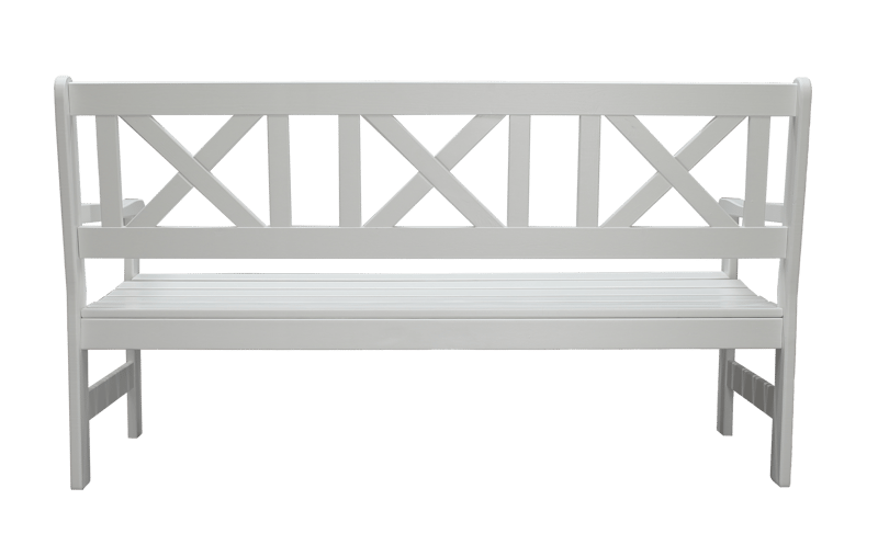 Europe Udesofa 3-personers - Hvid - Havemøbler - Havesofaer & bænke - Udendørs bænk & havebænk