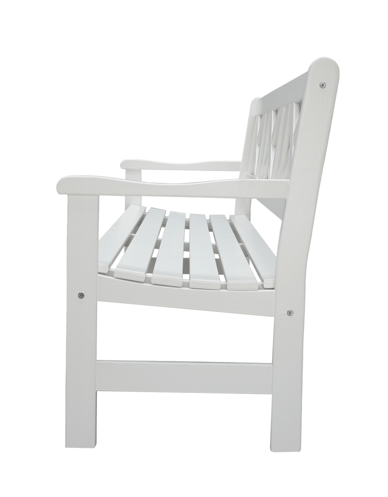 Europe Udesofa 3-personers - Hvid - Havemøbler - Havesofaer & bænke - Udendørs bænk & havebænk