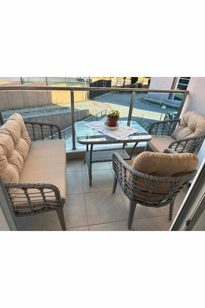Garden Lounge Set Atelier Del Sofa Beige grå - Havemøbler - Loungemøbler - Sofagrupper udendørs
