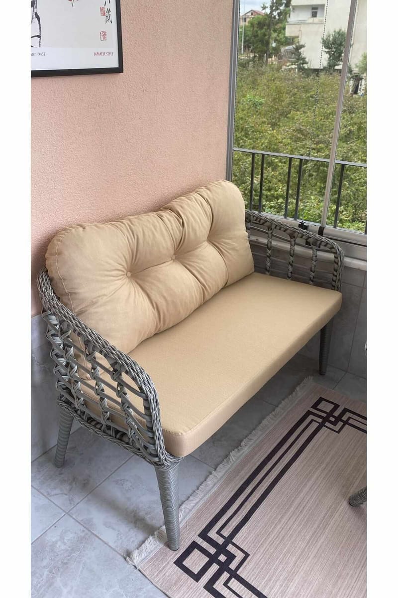 Garden Lounge Set Atelier Del Sofa Beige grå - Havemøbler - Loungemøbler - Sofagrupper udendørs