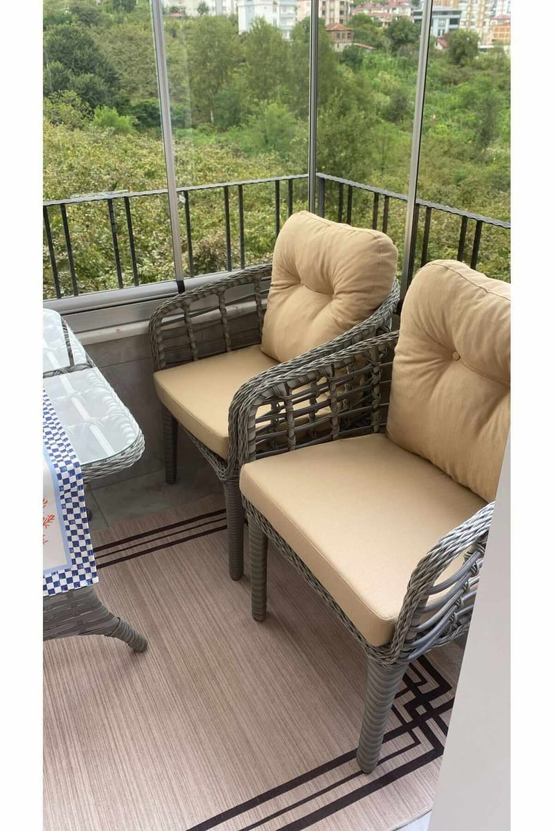 Garden Lounge Set Atelier Del Sofa Beige grå - Havemøbler - Loungemøbler - Sofagrupper udendørs