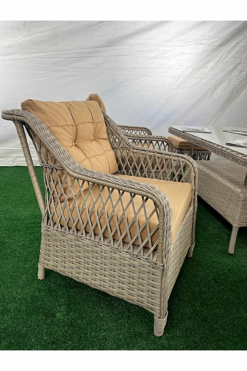 Garden Lounge Set Atelier Del Sofa Beige - Havemøbler - Loungemøbler - Sofagrupper udendørs
