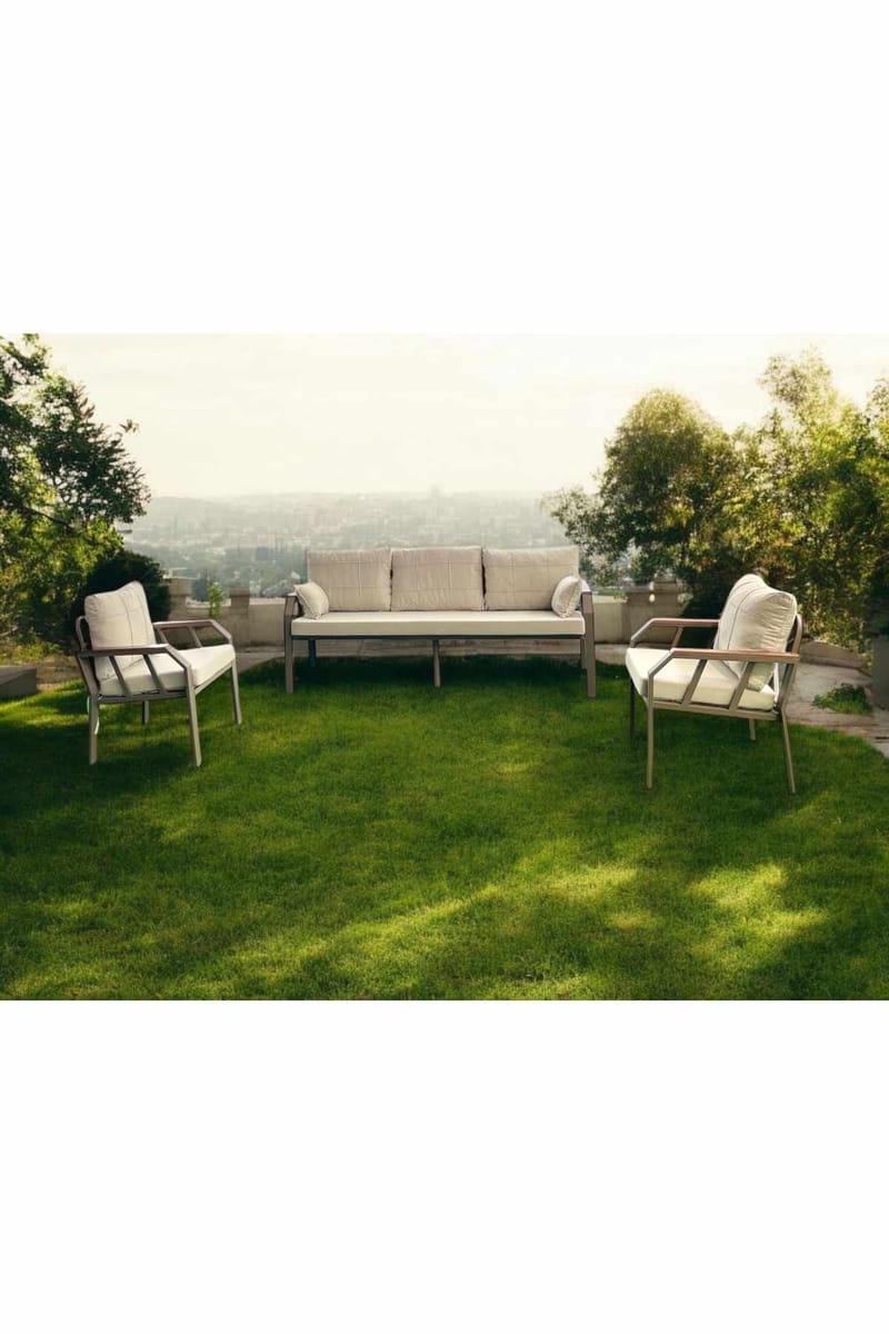 Garden Lounge Set Atelier Del Sofa Beige - Havemøbler - Loungemøbler - Sofagrupper udendørs