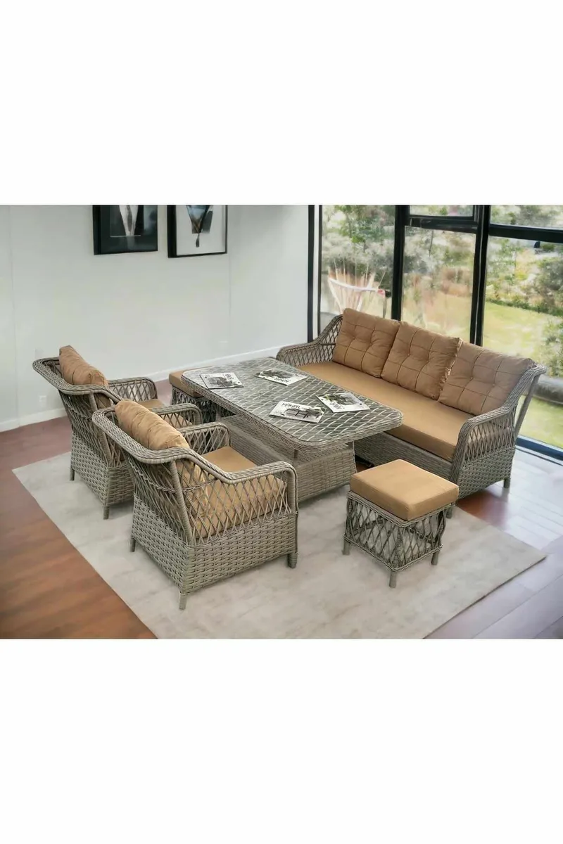 Garden Lounge Set Atelier Del Sofa Beige - Havemøbler - Loungemøbler - Sofagrupper udendørs