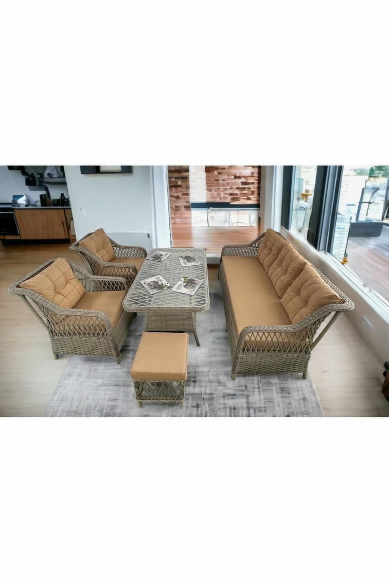 Garden Lounge Set Atelier Del Sofa Beige - Havemøbler - Loungemøbler - Sofagrupper udendørs