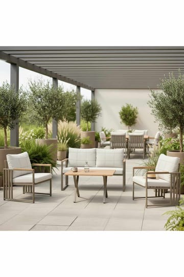 Garden Lounge Set Atelier Del Sofa Beige - Havemøbler - Loungemøbler - Sofagrupper udendørs