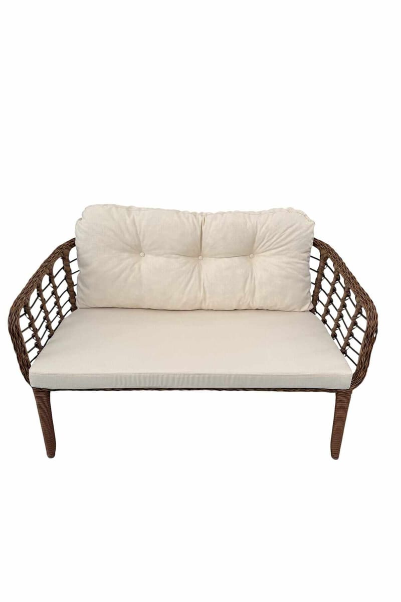 Garden Lounge Set Atelier Del Sofa Brun creme - Havemøbler - Loungemøbler - Sofagrupper udendørs