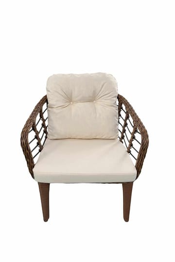 Garden Lounge Set Atelier Del Sofa Brun creme - Havemøbler - Loungemøbler - Sofagrupper udendørs