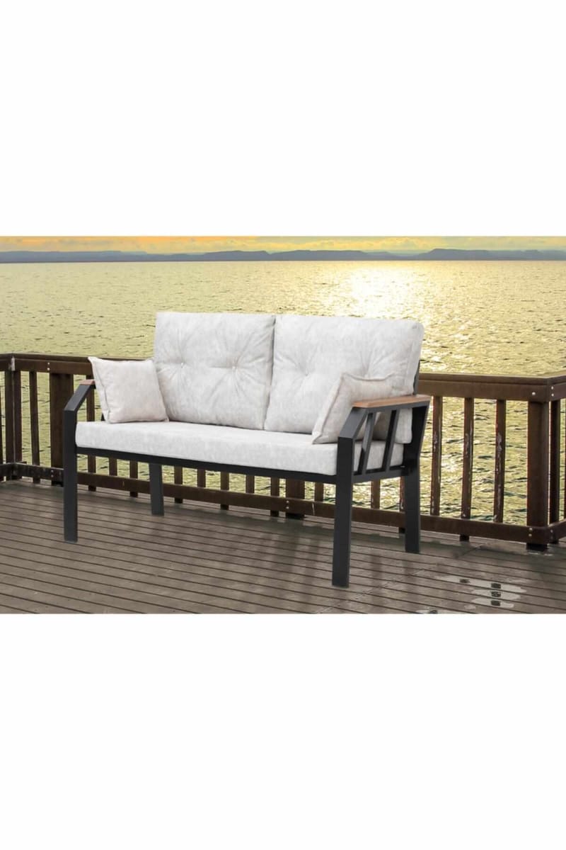 Garden Lounge Set Atelier Del Sofa Creme sort - Havemøbler - Loungemøbler - Sofagrupper udendørs