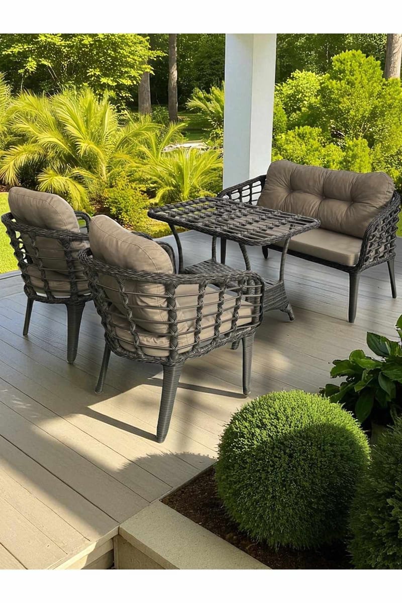 Garden Lounge Set Atelier Del Sofa Grå - Havemøbler - Loungemøbler - Sofagrupper udendørs