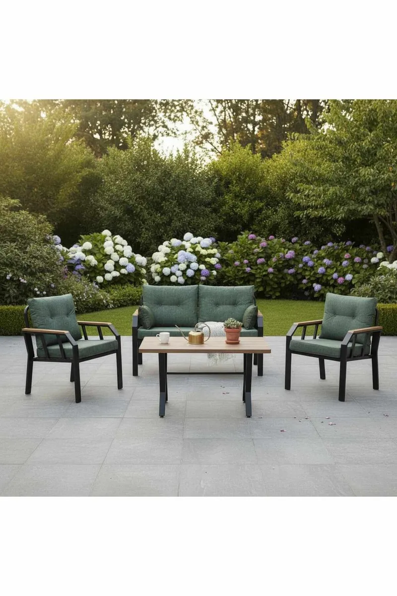 Garden Lounge Set Atelier Del Sofa Grøn sort, undefined