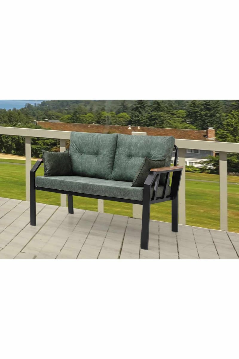 Garden Lounge Set Atelier Del Sofa Grøn sort - Havemøbler - Loungemøbler - Sofagrupper udendørs